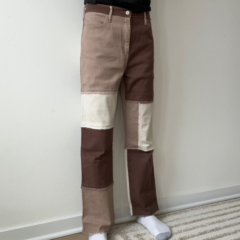 Hollister Ultra High Rise Dad Jeans Brown sz 7R
